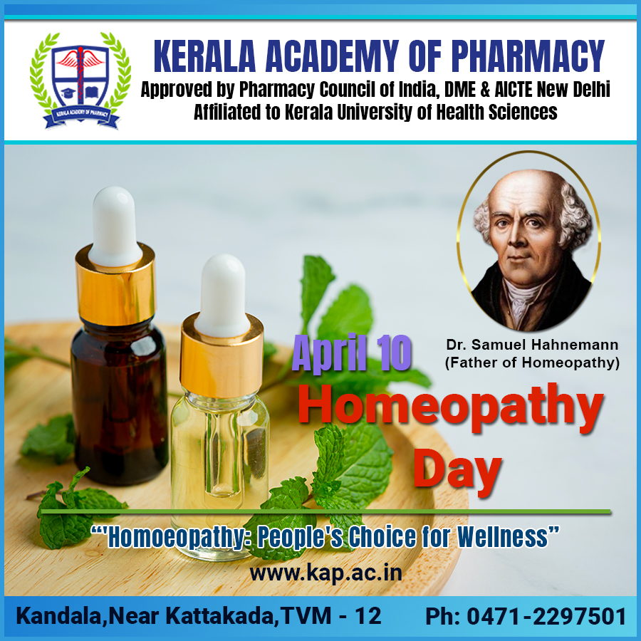 World Homeopathy Day | Kerala Academy of Pharmacy